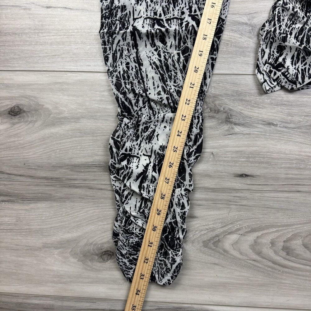 Tov Los Angeles Pants Leather Waist Mesh Artsy Lagenlook Trouser Ankle Sz 38 — image 7 of 7